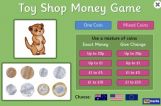 Toy Shop Money Game